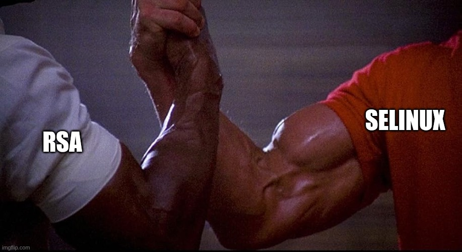 RSA and SELinux teaming up to ruin my article